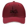 Paris Eiffel Tower Print Adjustable Snapback Hat Casual Outdoor Cap Sandwich Baseball Cap