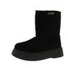 Winter new snow boots women's large size basic classic casual mid-tube cotton boots women's