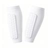 Men's Honeycomb Calf Guard Socks with Anti-Collision Shin Protection for Football and Basketball.