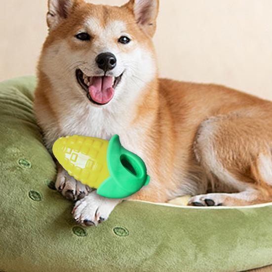 Yousheng Dog Teething Toy Cute Corn Carrot Eggplant Bite-Resistant Chew Toy Soft Vegetable Toy Exercise Training Interactive Toy for Small Large Dogs