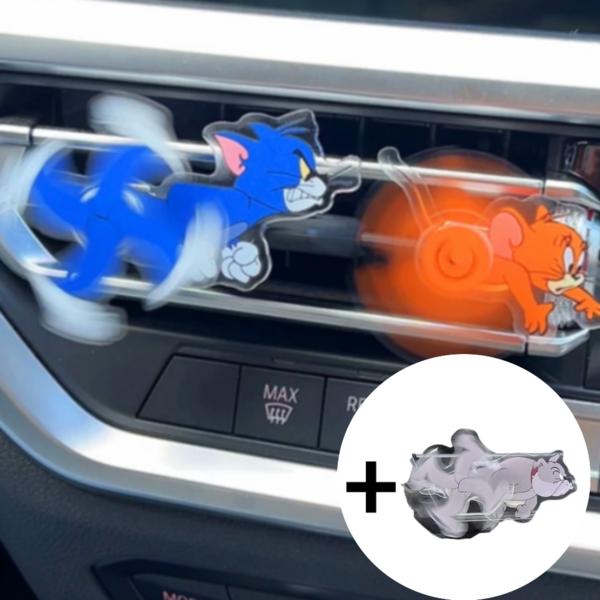 Tom and Jerry Air Vent Decoration 3-piece Set Acrylic Figure Car props,Korean Car Acc