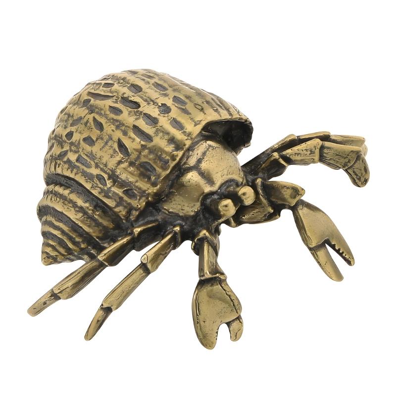 

Gold Hermit Crabs Figurines Metal Animal Figurine Statue Fengshui Sculptures Toy Decorative Collectible Home Decors 1