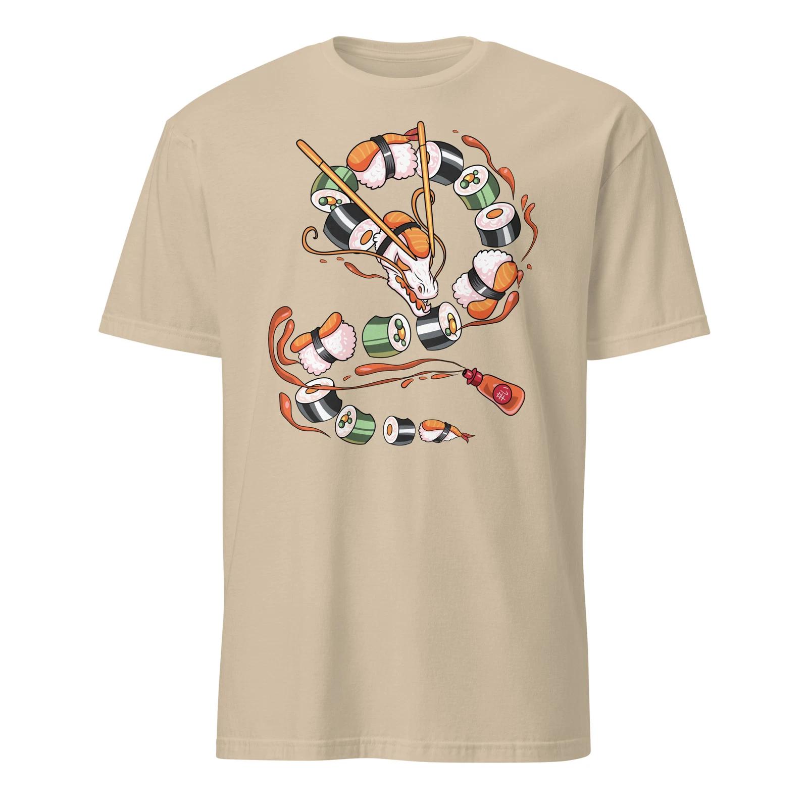 Sushi Dragon Shirt Japanese Dragon Roll Funny Sushi T-Shirt Size S-3XL Gift Tee XL