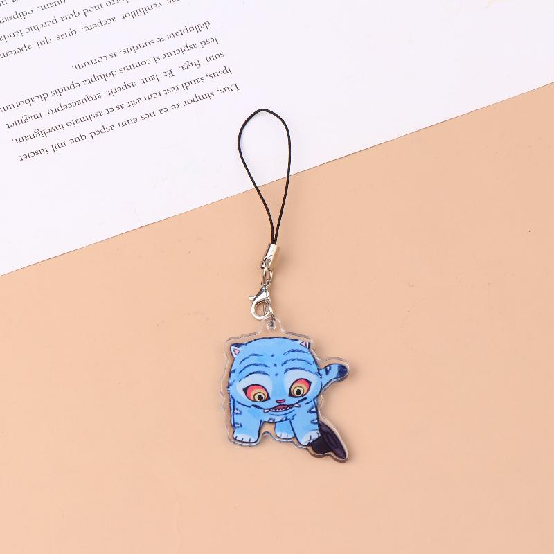 

Каваи Аниме Охотники на Демонов Тигр Шнурок для Телефона Мультяшный Kpop Аниме Цепочка для Мобильного Телефона Брелок Подвеска для Сумки Украшение Подарки