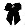 Women's Velvet Bow Hairpin Fashionable Princess Headdress Sweet Back-Of-The-Head Hair Clip New Year's Hair Accessories