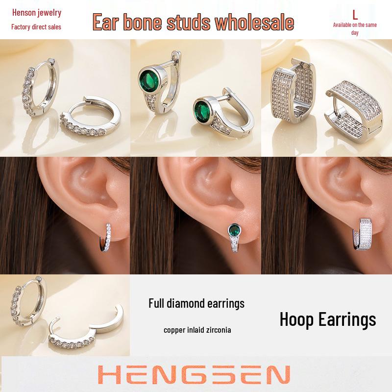 

Henson s Geometric Diamond Luxury Earrings