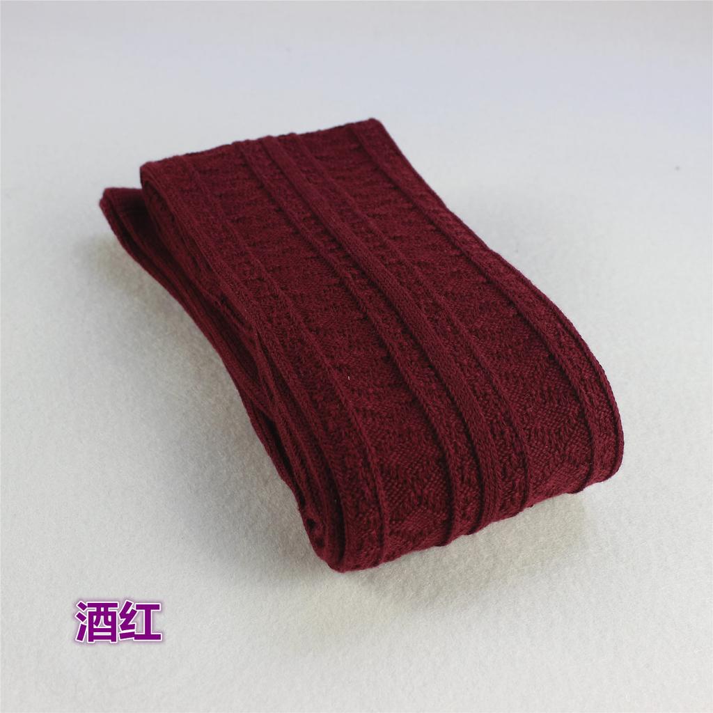 Japanese Extended Twist Stockings Retro Student Thigh Socks Thick Needle Cotton Socks Knee Socks