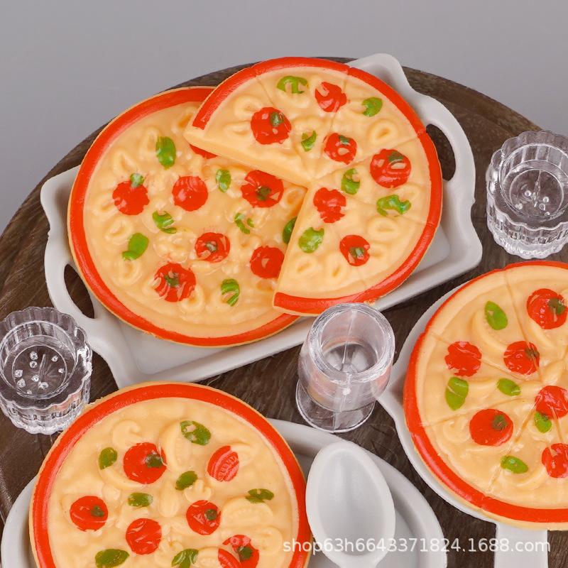 Simulation Scene Mini Miniature Furniture Kitchen Pizza Doll House Food Play Children Play House Toys