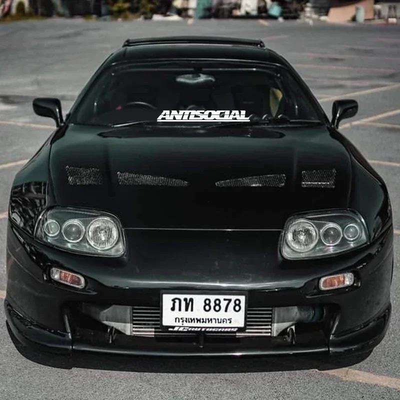 Antisocial Letter Car Stickers for Rear Window Auto Front Windshield Vinyl Decals Motorcycle decorative decals