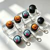 3D Printed Pumpkin Sound Light Click Keychain Halloween Face Stress Charm  Desktop Play