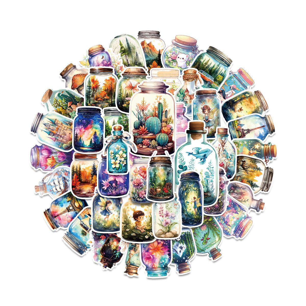 

50 Nordic Style Bottles In The World Graffiti Stickers Water Cup Suitcase Waterproof Decorative Stickers Children s Stickers