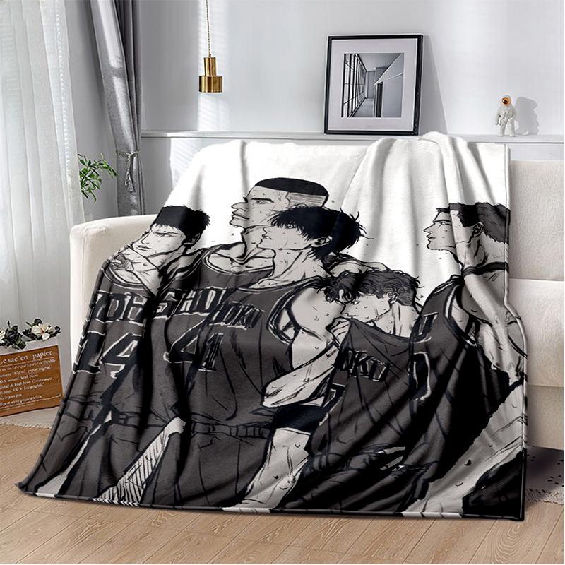 SLAM DUNK 29 Style New Cartoon SHOHOKU Basketball Anime Blanket,Soft Throw Blanket for Home Bedroom Bed Sofa Travel Cover Kids