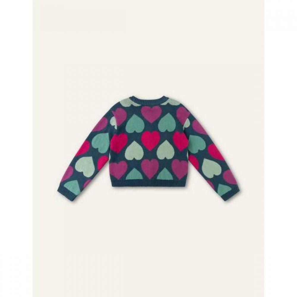 Oilily Be Heart Jacquard Cardigan Okifecg003a 731