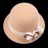 Adjustable Wool Formal Hat Autumn Winter Flower Decorated Hat Korean Fisherman Hat  Top Hat