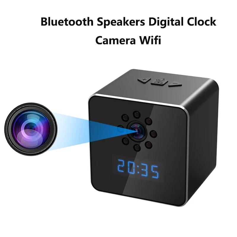 

3 в 1 Wi-Fi IP Часы Камера Настольные Bluetooth-колонки Дисплей времени HD 1080P Видеорегистраторы Домашний Офис Камера Видеонаблюдения