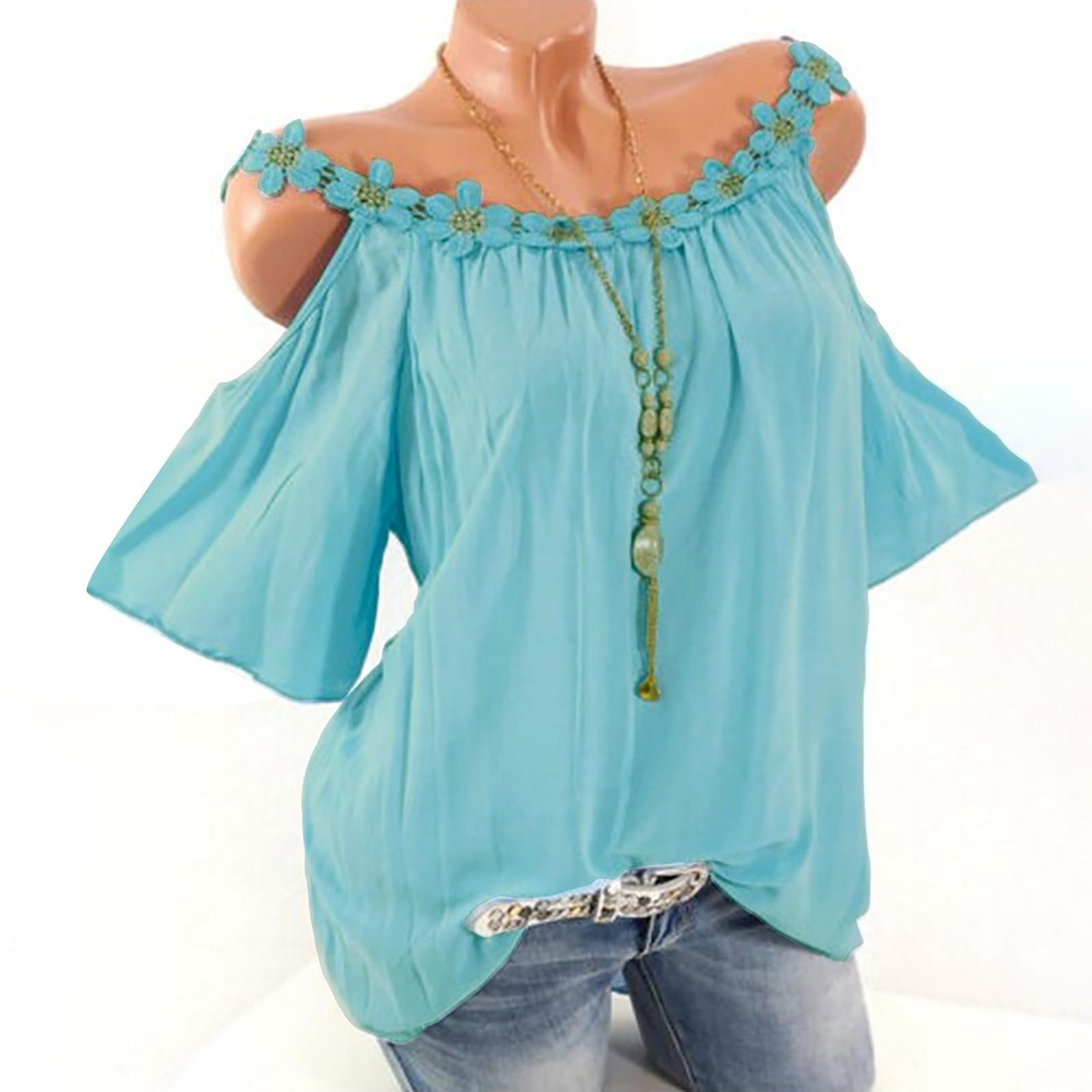 Women s Top Ladies Lace Round Neck Strapless Color Suspenders Stylish Tank S