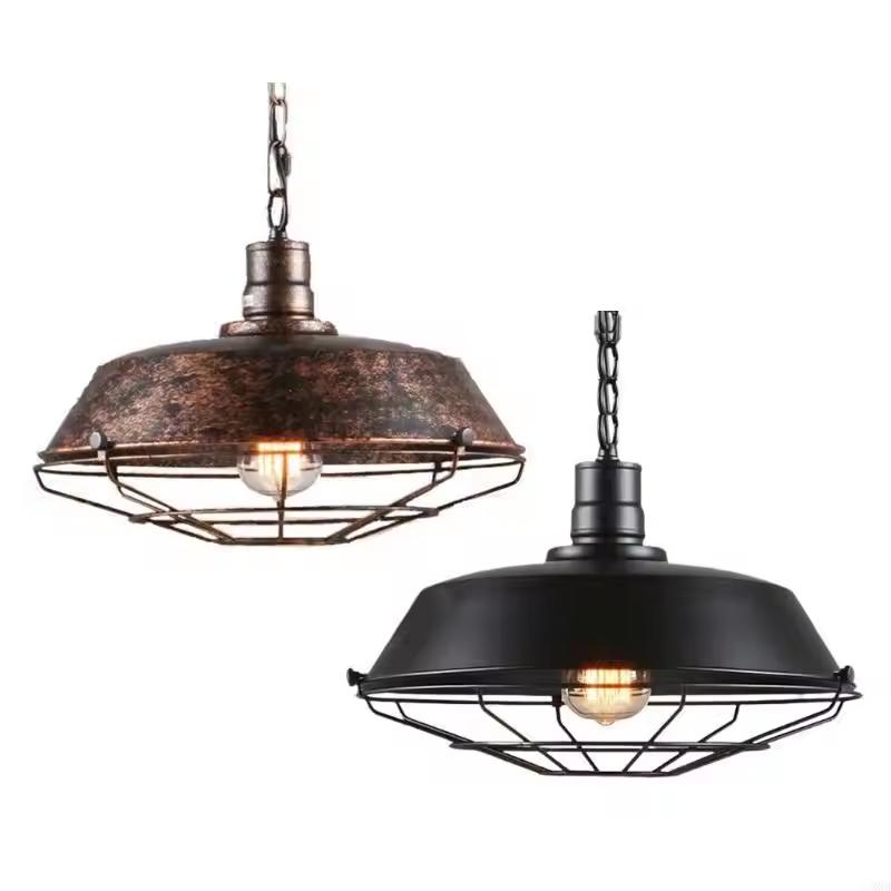 American Loft Industrial Retro Iron Pendant Lights Creative Hanging Ceiling Lamp E27 Chandelier for Home Kitchen Restaurant Bar