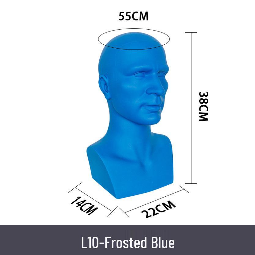 Multifunctional Display Mannequin Head for Spray Paint Hat, Bow Tie, Glasses, and Mask Props