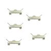 10Pcs Car Roof Drip Rail Weatherstrip Molding Clips for Hyundai Elantra White