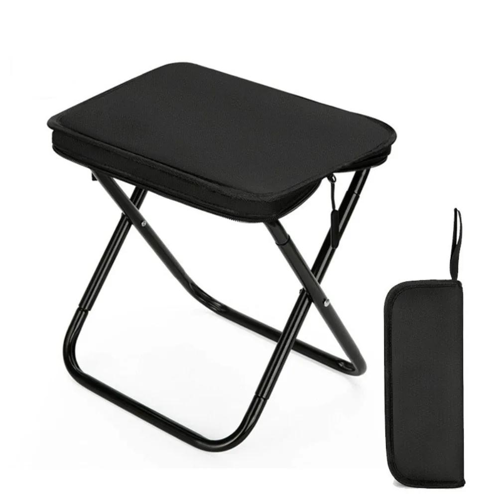 Wear-resistant Folding Backpack Stool Sturdy Crossbody Sports Folding Chair Handbag Style Strong Load-bearing Pencil Case Stool