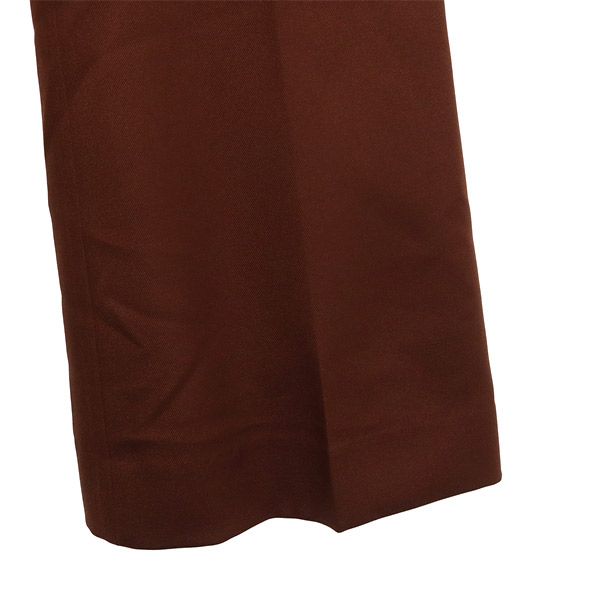 SHIKITARI Pintuck Mega Flare Slacks pants S Brown Women Used