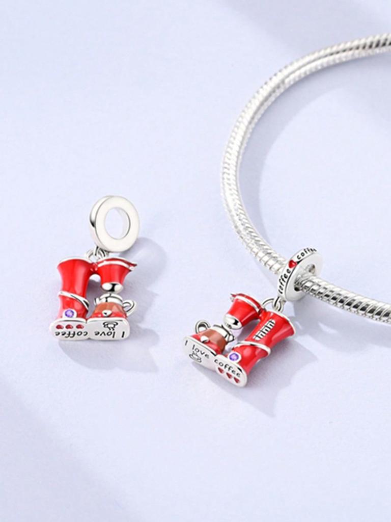 Charms Plata Artistic Painting Camera Pos Beads Copper Plated Fit Copperoriginal Bracelet For Jewelry Making Diy Charm