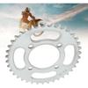 428 38 teeth sprocket, 4 holes, Rear Sprocket Steel Rear Drive Sprocket for Off Road Bikes and Motorcycles Silver