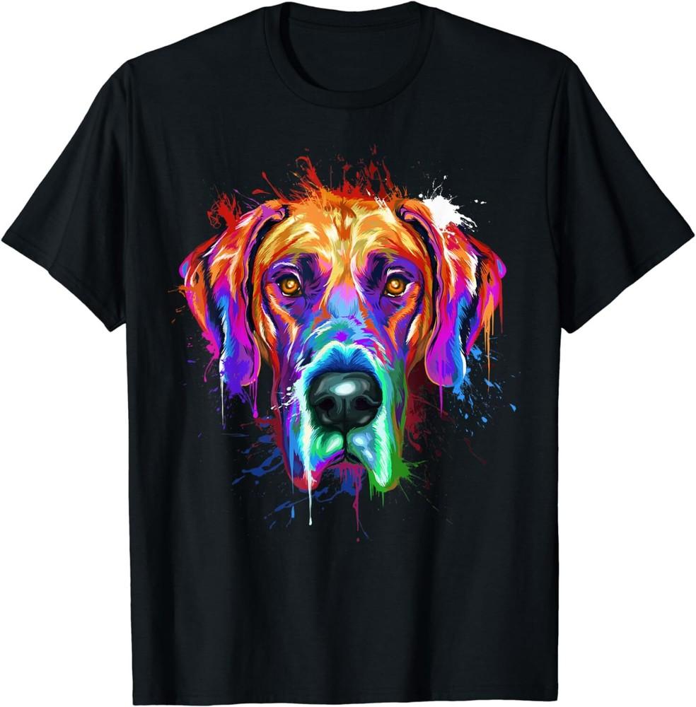 

Great Dane Splash Art Dane Shirts | Great dane gifts Unisex T-Shirt 4XL
