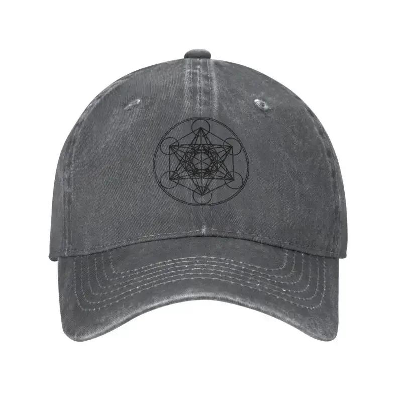 Classic Unisex Cotton Metatrons Flower Of Life Baseball Cap Adult Mandala Bloom Adjustable Dad Hat for Men Women Hip Hop