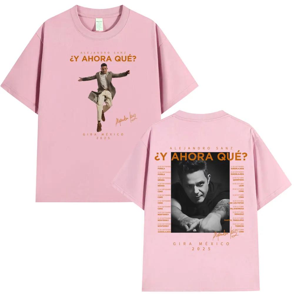 Singer Alejandro Sanz Album 2026 Graphic Tees Men Women Fashion Casual T-shirt Summer Cotton Fashion Loose T-shirts Fan Gifts
