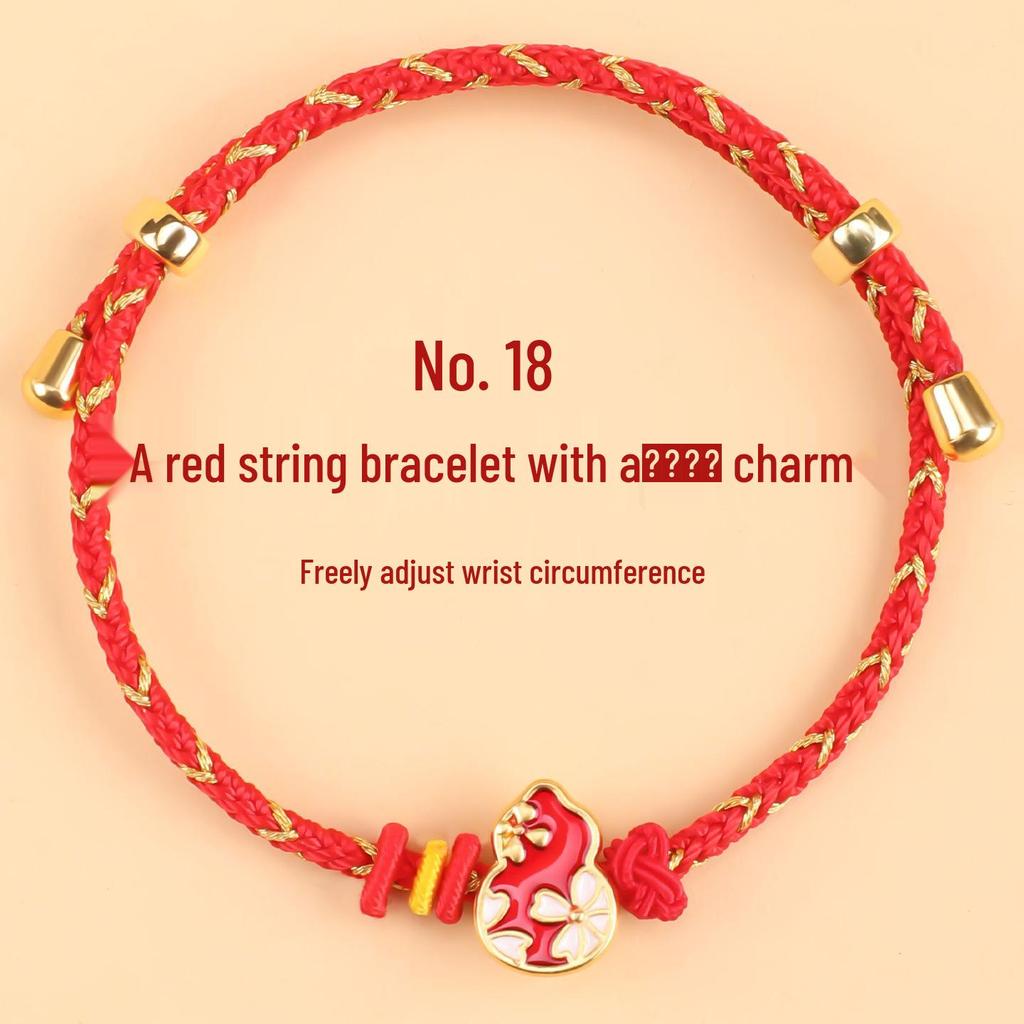 Rotes gewebtes Seilarmband für Männer & Frauen – Glücksbringer zum Jahr des Pferdes
