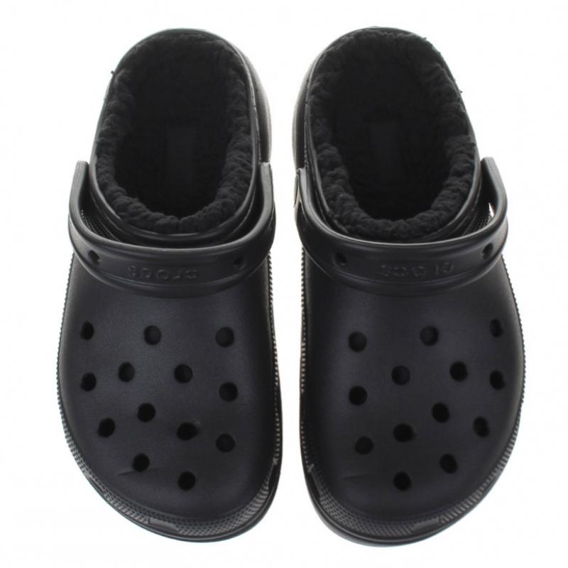 Crocs Classic Platform Lined Clogs Tulle 207938 001 Black