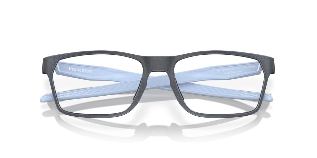 Oakley OX8032 Hex Jector Matte Blue Steel Prescription Size 57 Glasses,