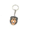 Cute Animal Pet Dog Wolf Keychain Puppy Dog Golden Retriever Metal Keyring Hanging Backpack Pendant Decorative Ornament Gifts