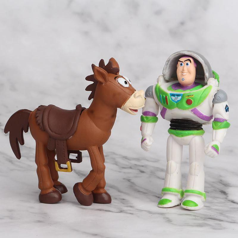 Toy Story 4 Woody Lightyear Rex Alien Bear 7 Pcs Action Figure Cake Topper Toys Vibrant And Detailed Pvc Collectibles