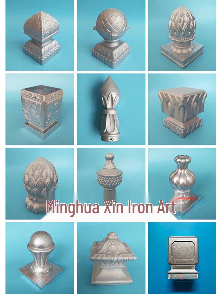 Zinc Steel Aluminum Alloy Decorative Stair Railing Post Cap