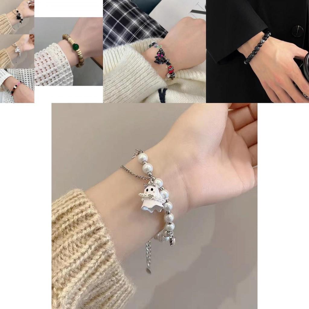 Stylish Pink Beaded Bracelet For Men And Women Luxurious And Versatile