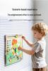 Dinosaur Theme Wooden Cognitive Calendar Clock for Early Education
