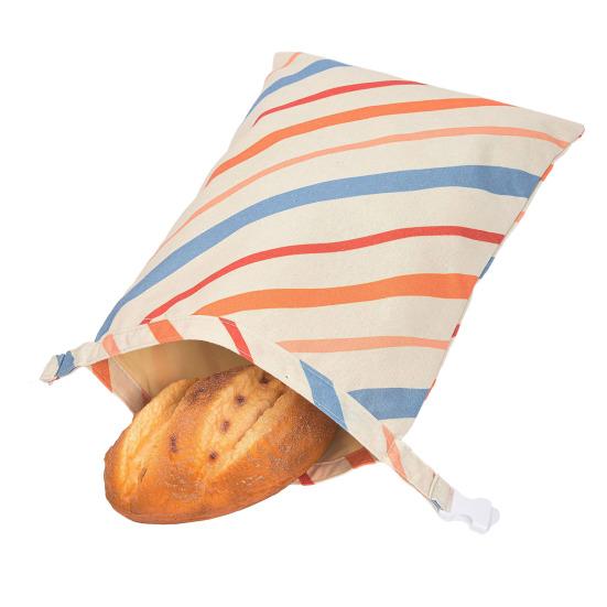 

Bread Bag Large Beeswax Lining And Cotton Natural Bread Storage Bag Keeps Bread Fresh Longer Breathable Moisture Barrier Reusable B