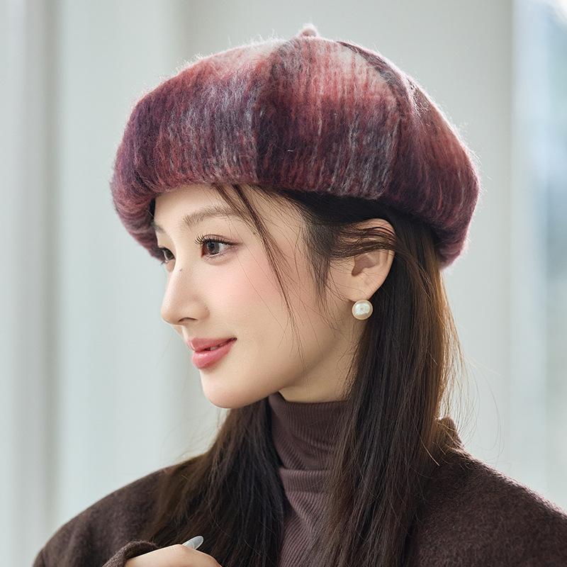 

Ретро Тай-дай Облако Берет Осень и Зима Новый Британский Стиль Теплая Восьмиугольная Шляпа Ветрозащитная Теплая Шляпа Художника Шляпа Газетчика One Size