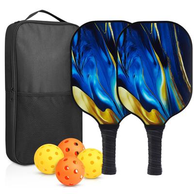 Set de palete Pickleball din fibră de carbon Honeycomb Board imprimate UV din grafit Pickleball Set