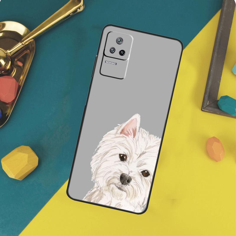 Cartoon Westie Dog Case For Xiaomi 15 14 13 Ultra 11T 12T 13T 14T Pro POCO X7 Pro X3 X5 X6 F5 F6 M6 Pro Funda