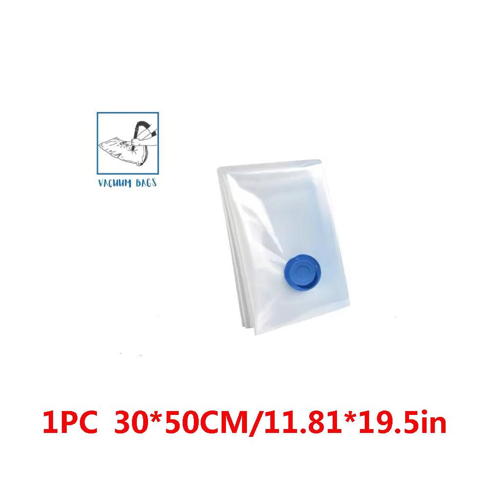 

1/5 Pack Vacuum Storage Bags, Space Saver Bags Compression for Comforters and Blankets, Sealer Clothes Travel Packing Organizer Show In Picture