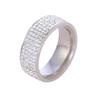 Damen Herren Mode Luxus Zirkon Diamant Ring Zierlich Paar Eheringe Elegantes Schmuckstück Geschenk