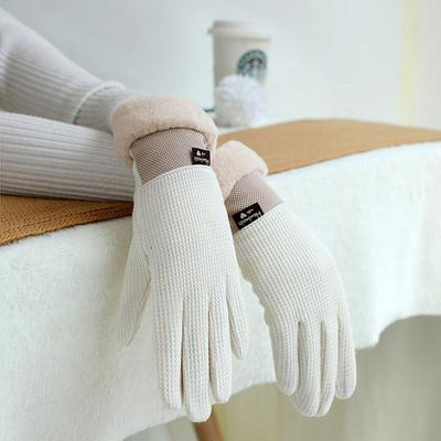 Nuovi Guanti Invernali in Velluto da Donna Shopping Joker Ciclismo Antivento e Velluto Caldo Touch Screen Versione Coreana.