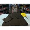 Beautiful Brown Cotton Kurti Pant Dupatta Set Indian Designer Ethnic Kurta Set
