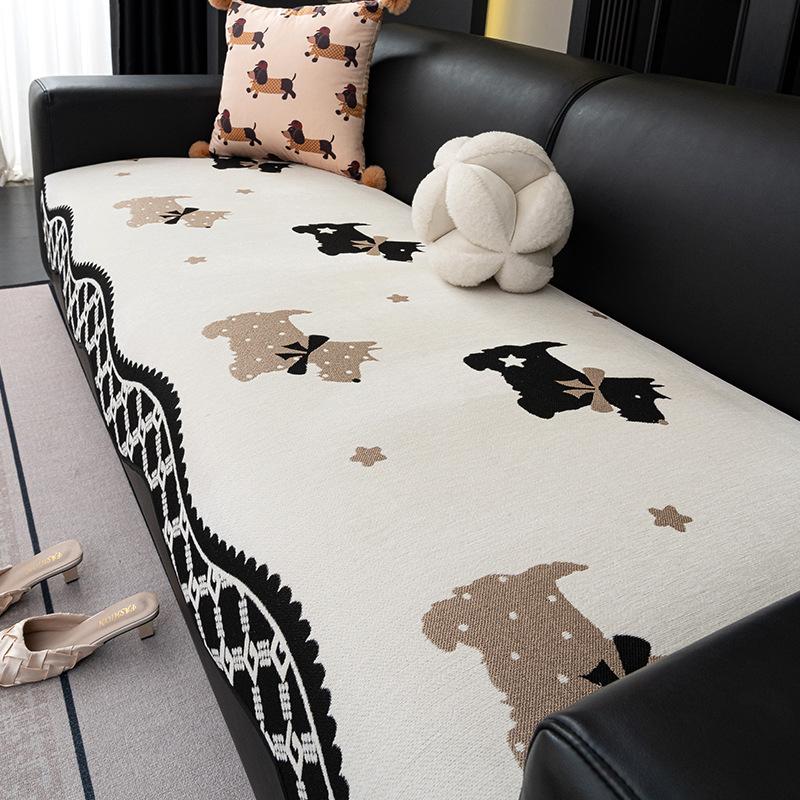 Neues Speziell geformtes Leder-Sofakissen, Universell für alle Jahreszeiten, Leichter Luxus, Hochwertiger Bezugsstoff, Gerade Reihe Einteiliges Sitzkissen