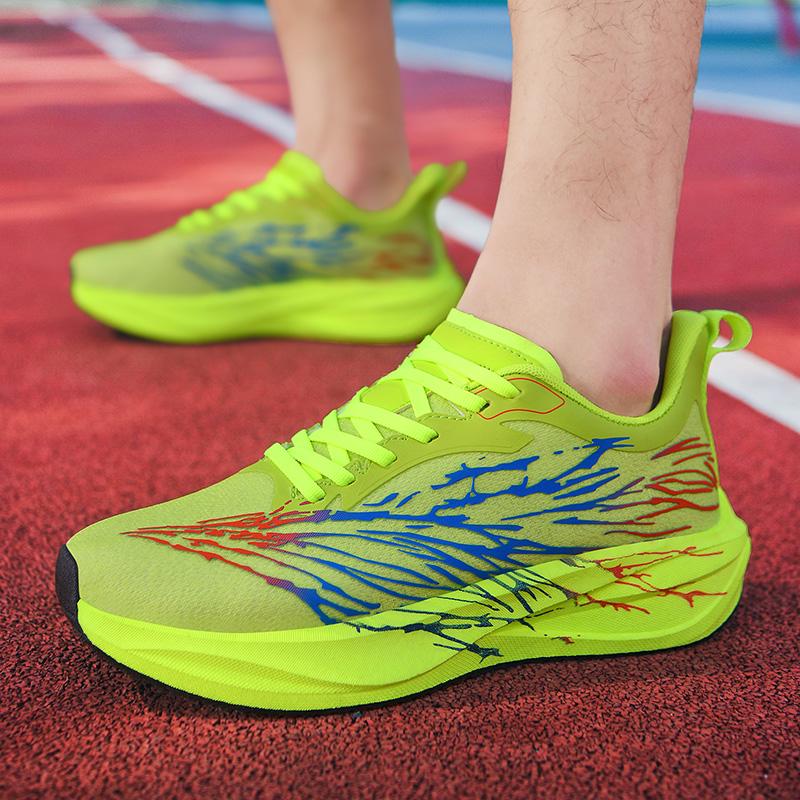 Men's breathable outdoor racing running shoes spring summer soft-sole anti-slip casual sneakers students light speed sports shoe