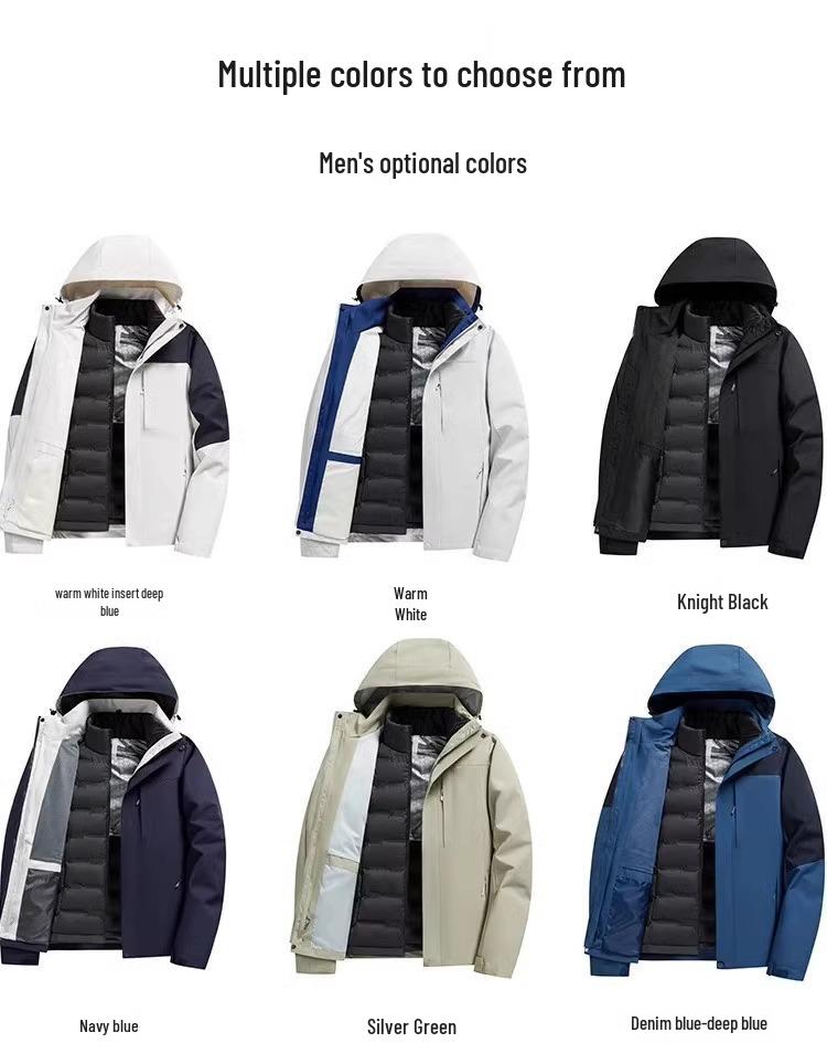 Camel Outdoor Women's 3-in-1 Waterproof Down Parka for Winter Hiking & Mountaineering