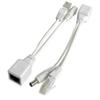 Durability PoE Injector and Splitter Set for Efficient Power Delivery To NonPoE Devices with Ethernet Cable 17cm